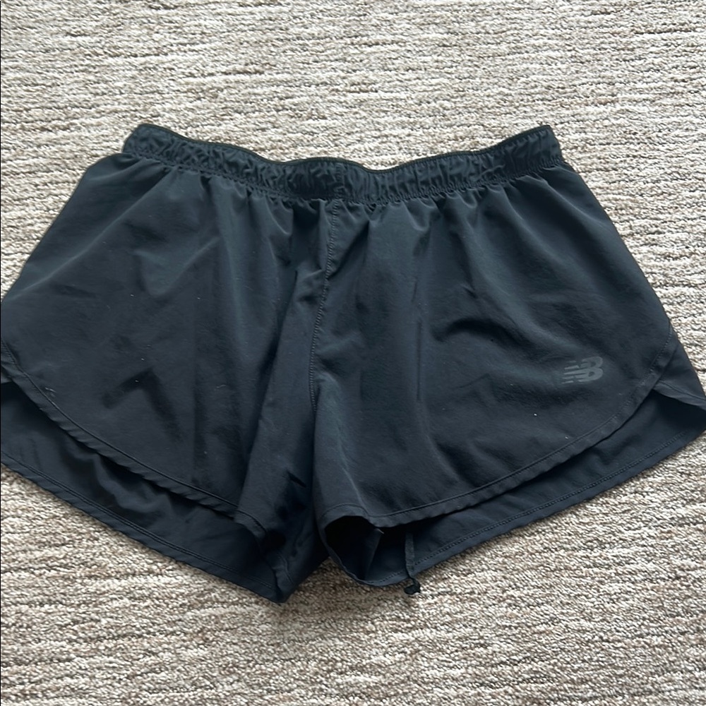 New Balance Black Athletic Shorts Lightweight Moisture-Wicking